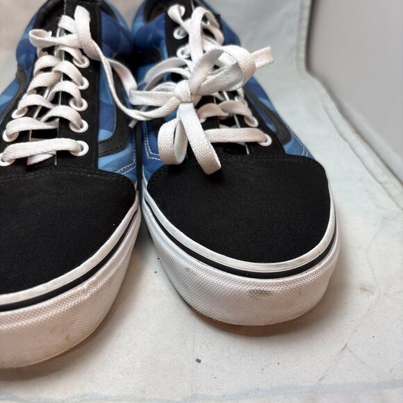 Rare Blue and Black Low-Top Vans Sneakers Men’s Size 13 Skate Shoes main image 5
